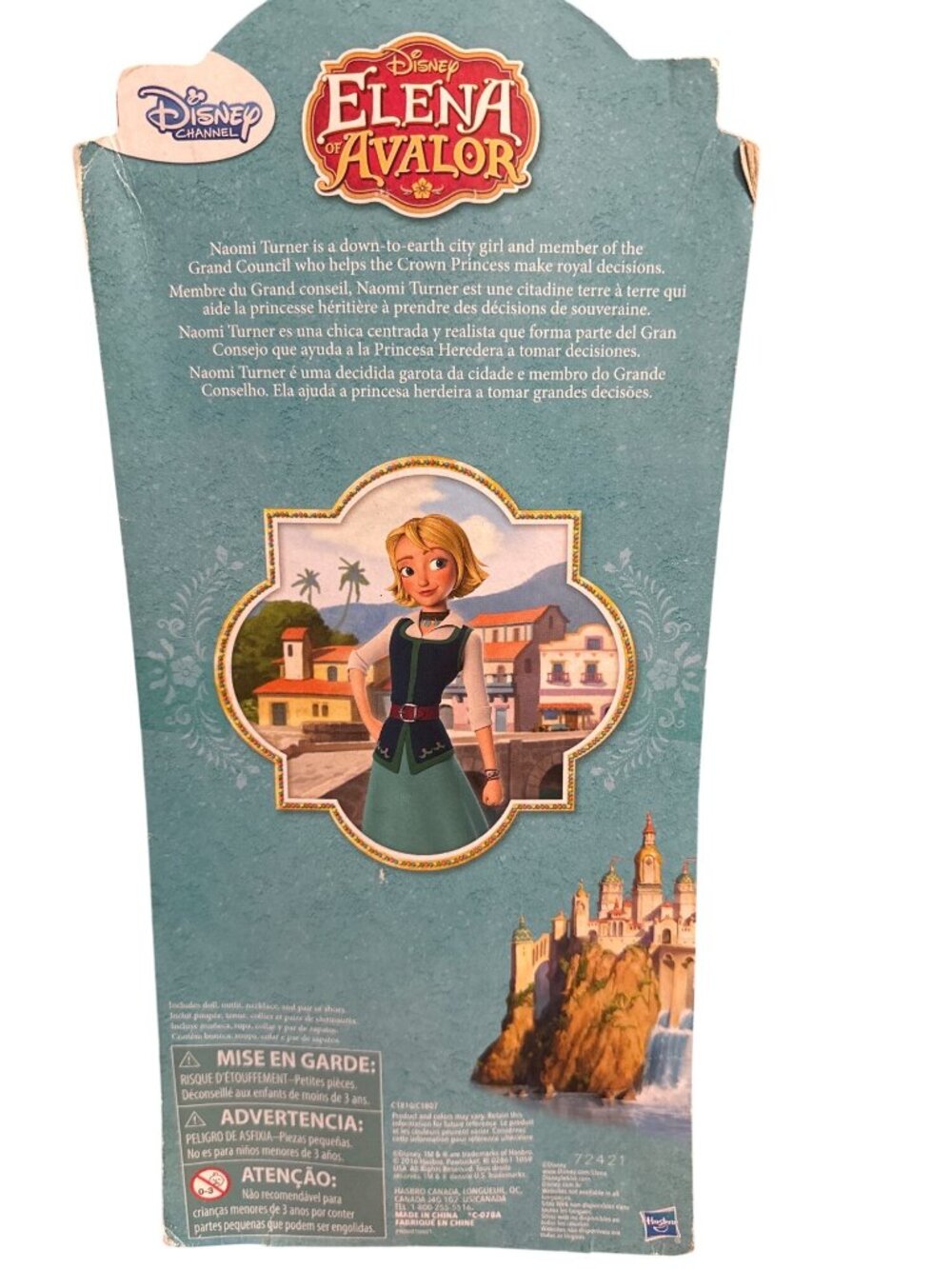 Disney Elena Of Avalor Naomi Turner Doll 3+ Years Hasbro Blonde Hair Blue Outfit - Picture 7 of 9